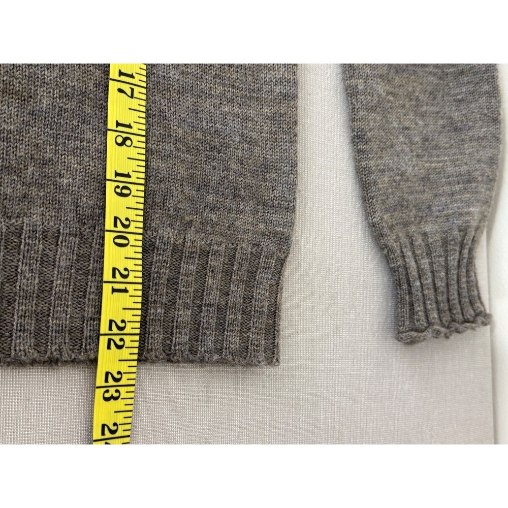 Alexa Chung for AG Mockneck Wool Sweater Women's XS Brown/Gray - Picture 9 of 10